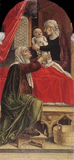 Bartolomeo Vivarini The Birth of Mary oil painting image